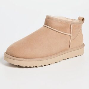 New Classic Ultra Mini UGGs [Sand, Size 10]